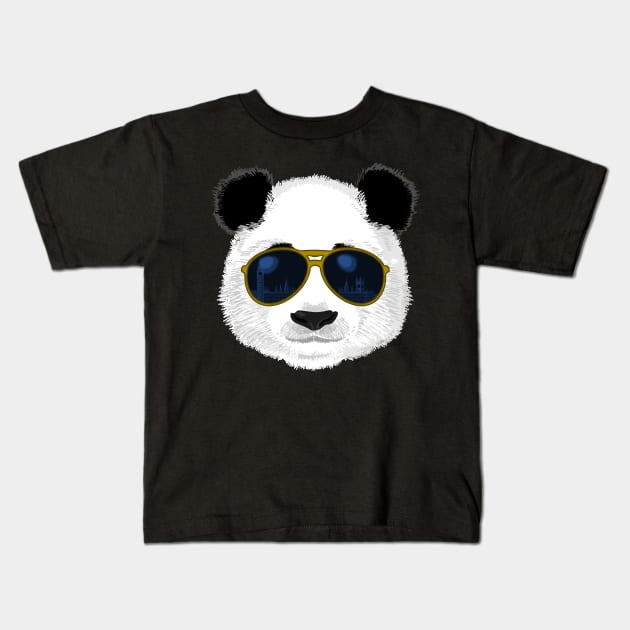 London Panda Kids T-Shirt by citypanda